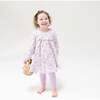 Smocked Ruffle Long Sleeve Tiered Dress + Leggings, Sweet Dream Florals - Dresses - 2