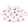 Ruffle Tunic and Leggings, Best Friend Dogs French Terry Pink - Mixed Apparel Set - 3