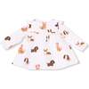 Ruffle Tunic and Leggings, Best Friend Dogs French Terry Pink - Mixed Apparel Set - 4