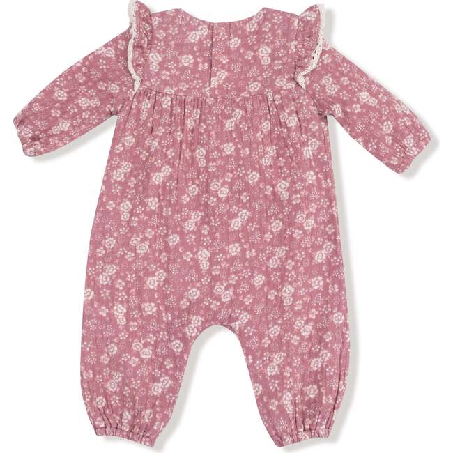 Ruffle Sleeve Romper, BANDANA FLORAL