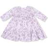 Smocked Ruffle Long Sleeve Tiered Dress + Leggings, Sweet Dream Florals - Dresses - 3