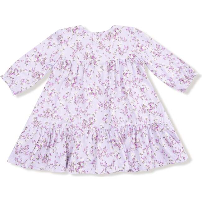 Smocked Ruffle Long Sleeve Tiered Dress + Leggings, Sweet Dream Florals - Dresses - 4