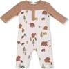 Romper, with Contrast SleevesSweet Brown Bears - Rompers - 1 - thumbnail