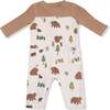Romper, with Contrast SleevesSweet Brown Bears - Rompers - 2 - thumbnail