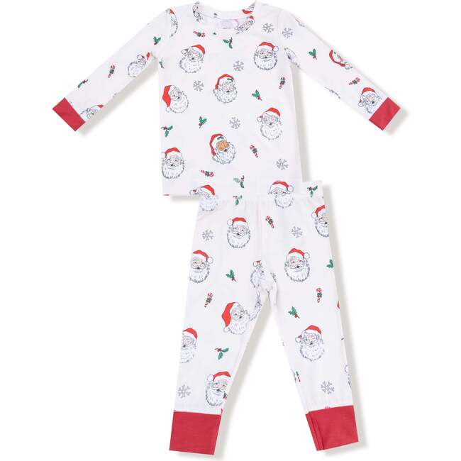 Long Sleeve Loungewear Set, Vintage Santas