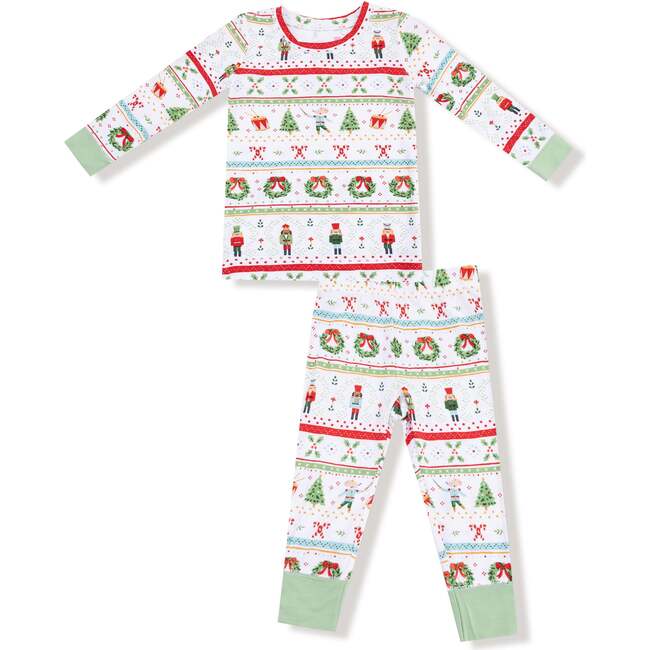 Long Sleeve Loungewear Set, Nutcracker Fair Isle