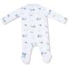 Polo 2 Way Zipper Footie, Baby Golf Carts Blue - Footie Pajamas - 2
