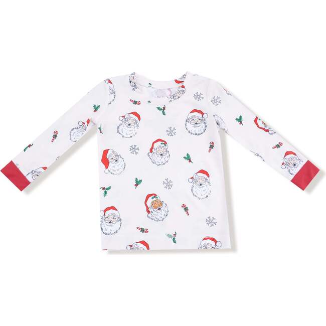 Long Sleeve Loungewear Set, Vintage Santas - Mixed Apparel Set - 3