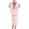 Pink Oversized Sweatshirt, Varsity Pink - Sweatshirts - 2