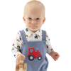 Polo Long Sleeve Shirt Tractor Print, Mini Tractors - Polo Shirts - 2