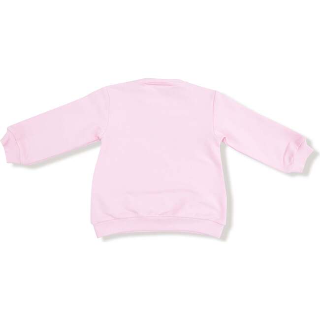 Pink Oversized Sweatshirt, Varsity Pink - Sweatshirts - 3