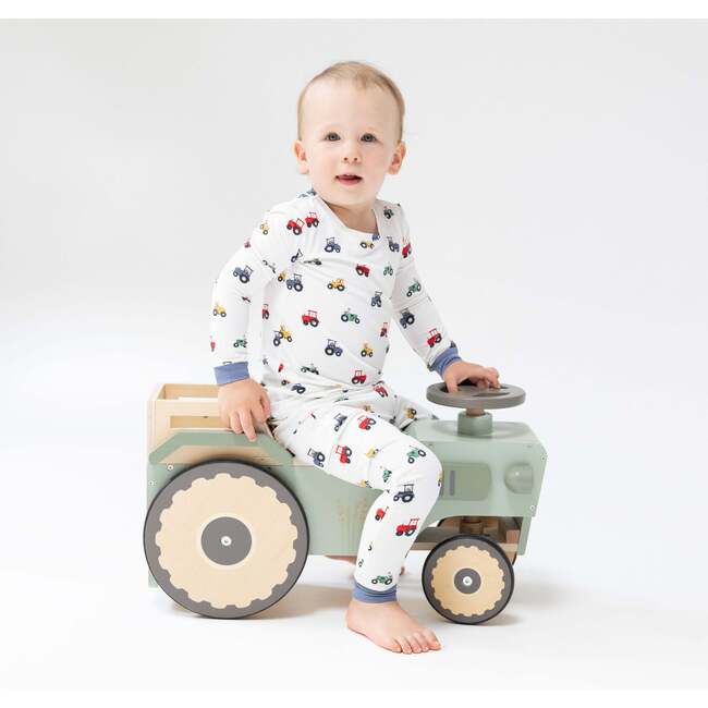 Long Sleeve Loungewear Set, Mini Tractors - Mixed Apparel Set - 2