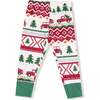 Long Sleeve Loungewear Set, Red Truck Fair Isle - Mixed Apparel Set - 5