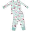 Long Sleeve Loungewear Set, Golfing Santa and Elves - Mixed Apparel Set - 1 - thumbnail