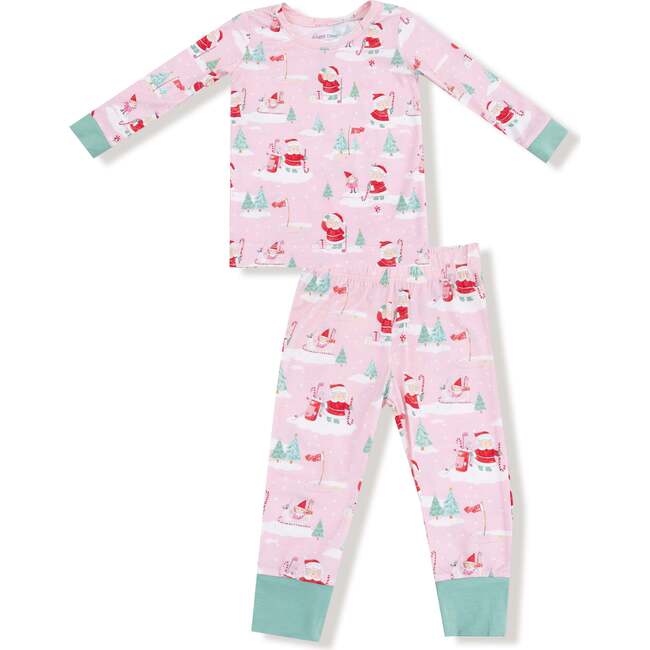 Long Sleeve Loungewear Set, Golfing Mrs. Clause and Elves