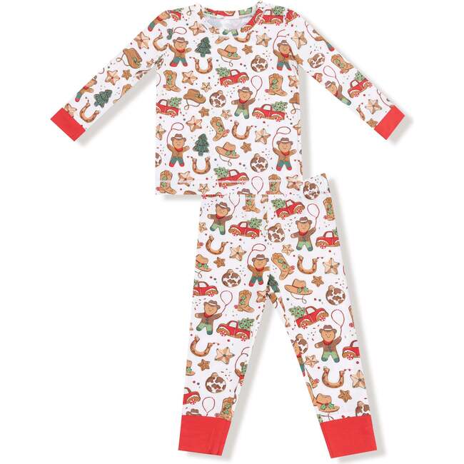 Long Sleeve Loungewear Set, Cowboy Christmas Cookies