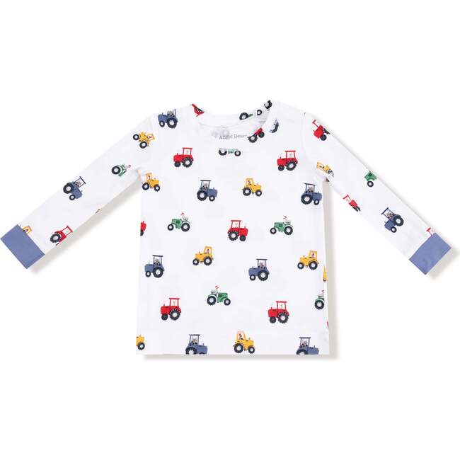 Long Sleeve Loungewear Set, Mini Tractors - Mixed Apparel Set - 3