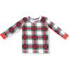 Long Sleeve Loungewear Set, Holiday Plaid - Mixed Apparel Set - 3