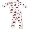 Long Sleeve Loungewear Set, Bison - Mixed Apparel Set - 1 - thumbnail