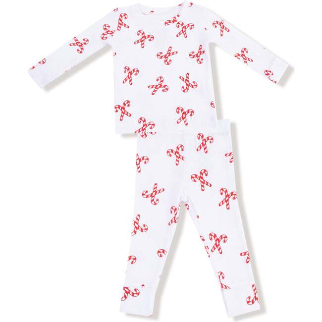 Long Sleeve Loungewear Set, Candy Canes