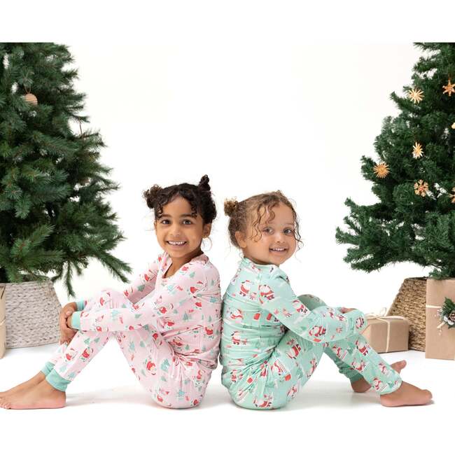Long Sleeve Loungewear Set, Golfing Santa and Elves - Mixed Apparel Set - 2