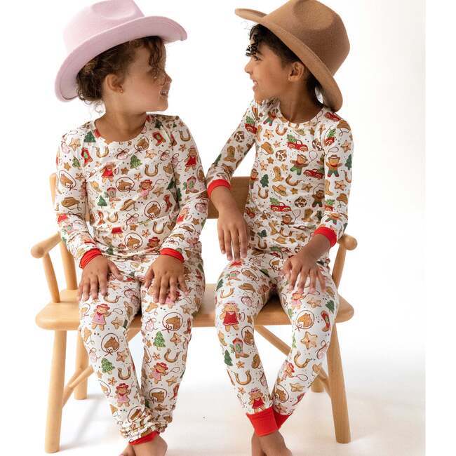 Long Sleeve Loungewear Set, Cowgirl Christmas Cookies - Mixed Apparel Set - 2