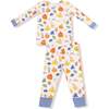 Long Sleeve Loungewear Set, Autumn Pumpkins - Mixed Apparel Set - 1 - thumbnail