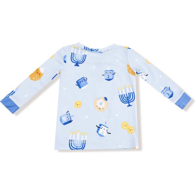 Long Sleeve Loungewear Set, Hanukkah Blue - Mixed Apparel Set - 4