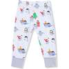 Long Sleeve Loungewear Set, Holiday Penguins - Mixed Apparel Set - 3