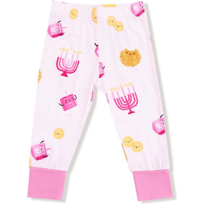 Long Sleeve Loungewear Set, Hanukkah Pink - Mixed Apparel Set - 4