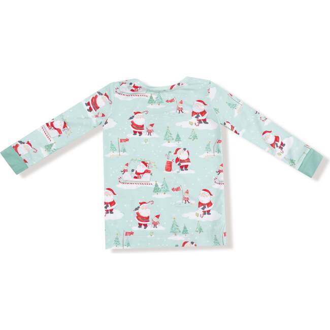 Long Sleeve Loungewear Set, Golfing Santa and Elves - Mixed Apparel Set - 4