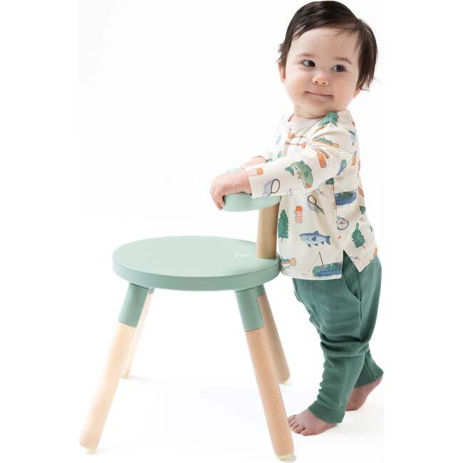 Long Sleeve Henley Top and Waffle Jogger, Fishing Things - Mixed Apparel Set - 2