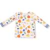 Long Sleeve Loungewear Set, Autumn Pumpkins - Mixed Apparel Set - 3