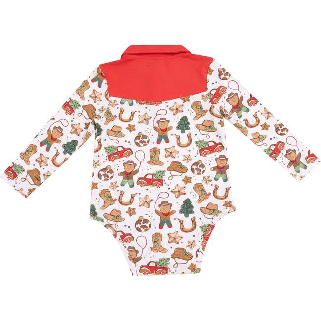 Long Sleeve Cowboy Bodysuit, Cowboy Christmas Cookies - Onesies - 2