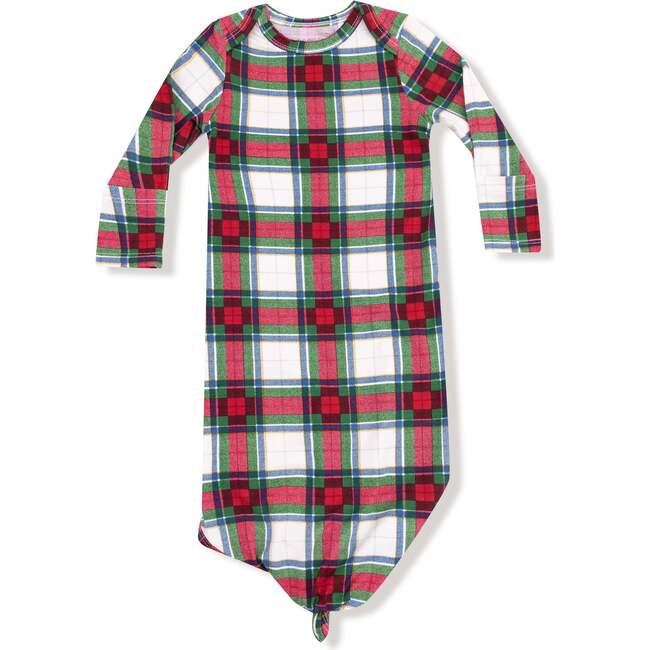 Knotted Gown, Holiday Plaid