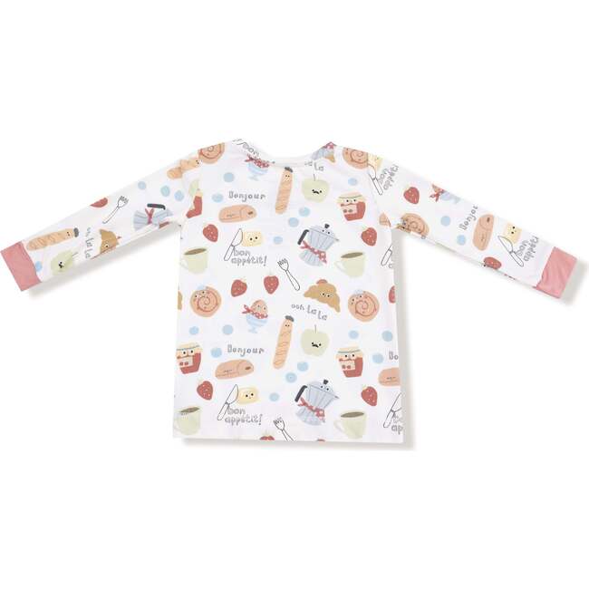 Long Sleeve Loungewear Set, Bonjour Breakfast - Mixed Apparel Set - 3