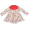 Long Sleeve Cowgirl Bodysuit Dress, Cowgirl Christmas Cookies - Dresses - 3