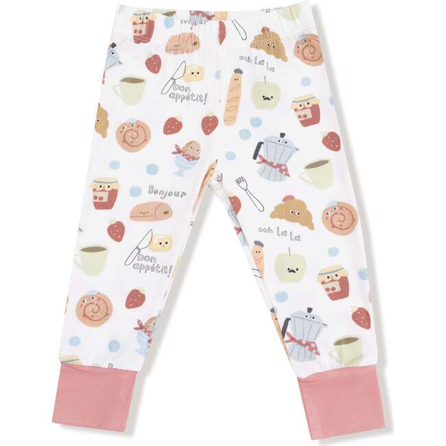 Long Sleeve Loungewear Set, Bonjour Breakfast - Mixed Apparel Set - 4