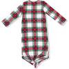Knotted Gown, Holiday Plaid - Nightgowns - 2 - thumbnail