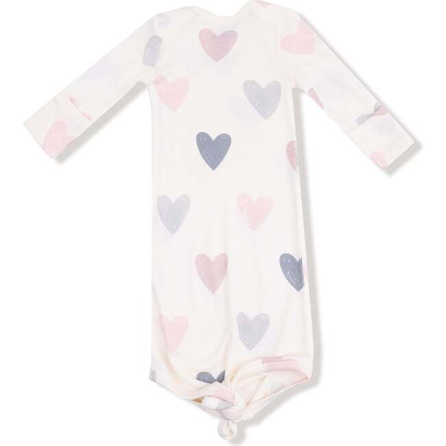 Knotted Gown, Hearts Modal Rib