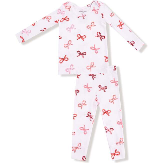 Loungewear Set, Candy Cane Bows