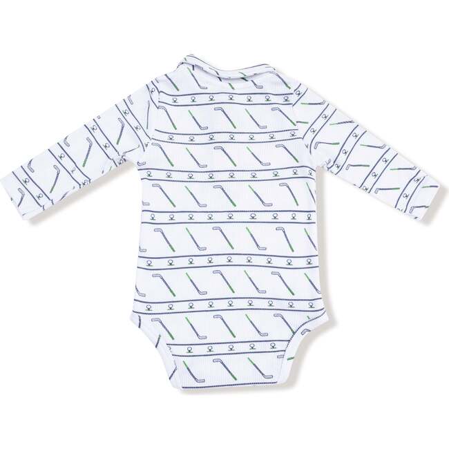 Long Sleeve Polo Bodysuit, Golf Club - Onesies - 2