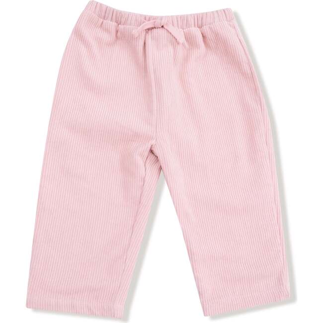 Cord Paperbag Pant with Bamboo Lining, Corduroy Veiled Pink