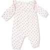 Long Sleeve Petal Ruffle Romper, Petite Pointe Fleur - Rompers - 1 - thumbnail