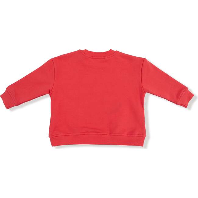 Drop Sleeve Sweatshirt with Rib Cuffs + Pocket, Gingerbread - Sweatshirts - 2