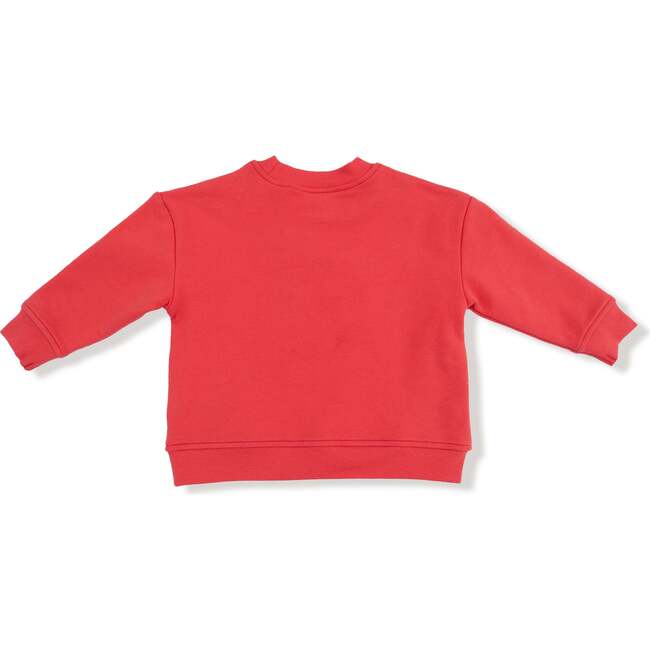 Drop Sleeve Bow Sweatshirt with Rib Cuffs, Holiday Plaid - Sweatshirts - 3