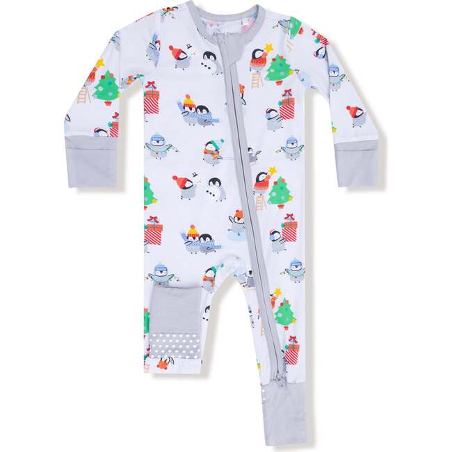 Convertible Romper, Holiday Penguins