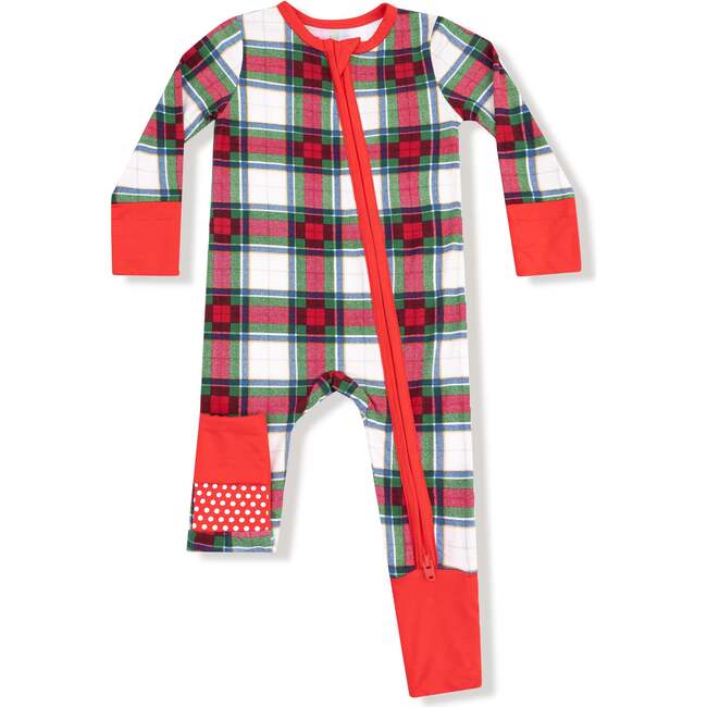 Convertible Romper, Holiday Plaid