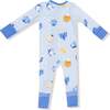 Convertible Romper, Hanukkah Blue - Rompers - 2