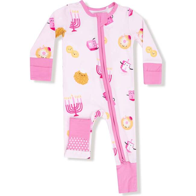 Convertible Romper, Hanukkah Pink